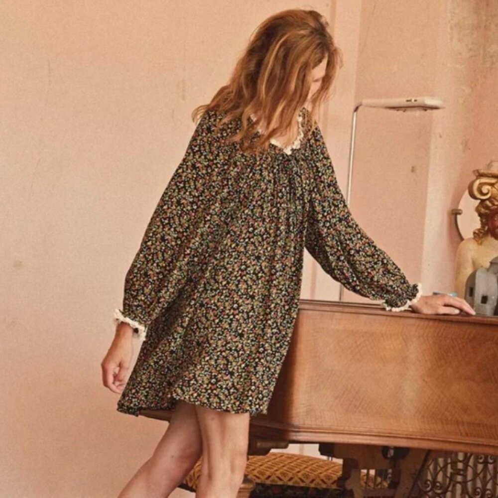 Doen Blix Dress Ink Montpellier Floral Large